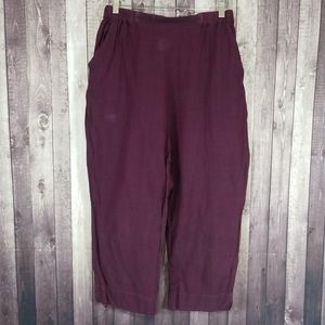 CP Shades purple cotton lightweight pants